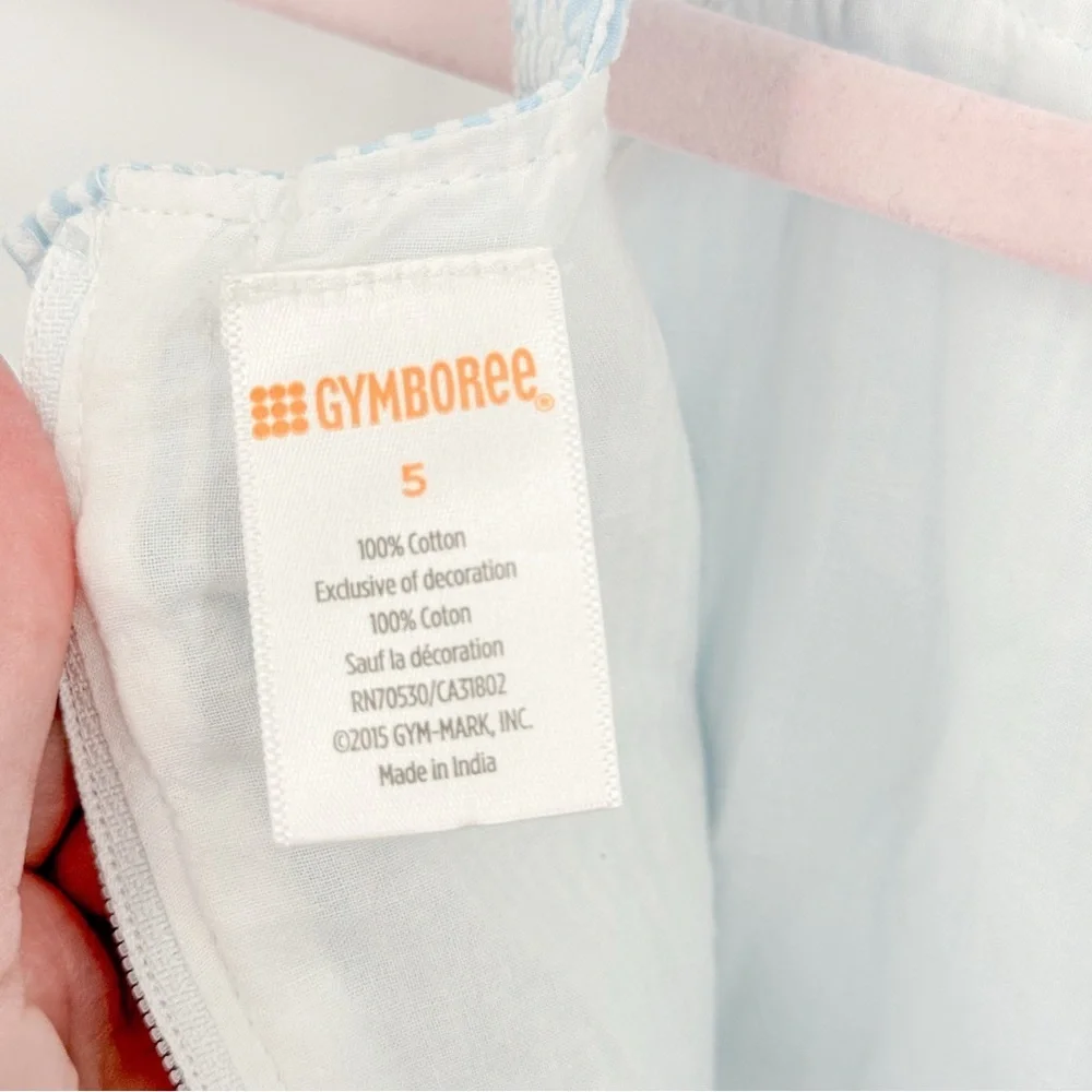 Gymboree Light Blue Striped Dress with Bow